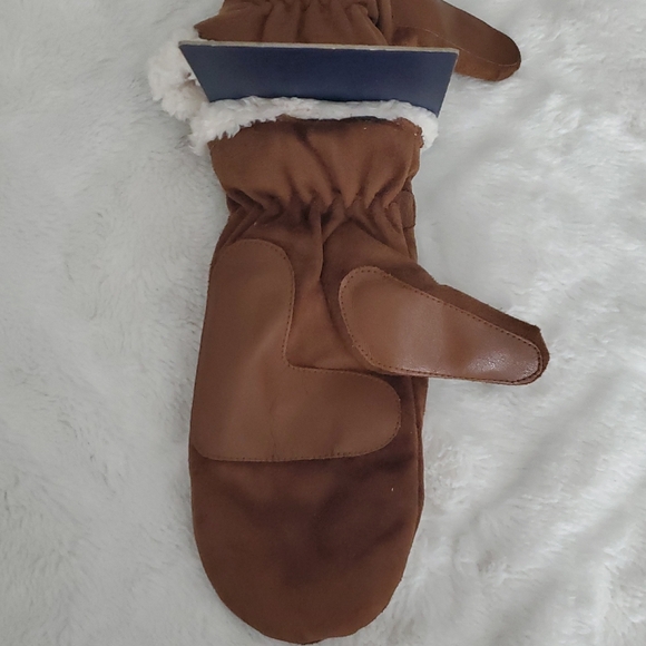 Isotoner Tan Mittens with Soft Lining - Picture 2 of 5